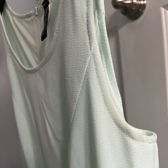 Lime Green Hourglass Flowy Mini Dress - Picture 8 of 10